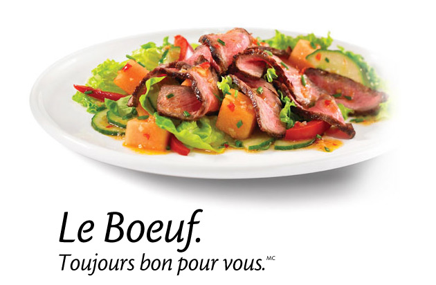 Beef Salad. Beef. Goodness in every bite.