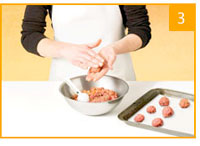 Step 3 - Form meatballs