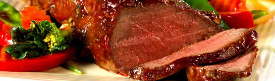 Hoisin-Glazed Roast Beef with Stir-Fry Vegetables