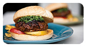Argentine-Style Burgers with Chimichurri Sauce