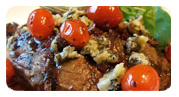 Grilled Beef Strip Loin with Blue Cheese Butter