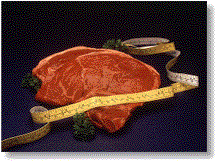 [Image
of Steak with Measuring Tape wrapped around it.]
