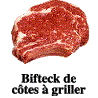 Biftecks de côtes à griller
