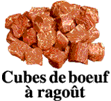 Cubes de boeuf à ragoût